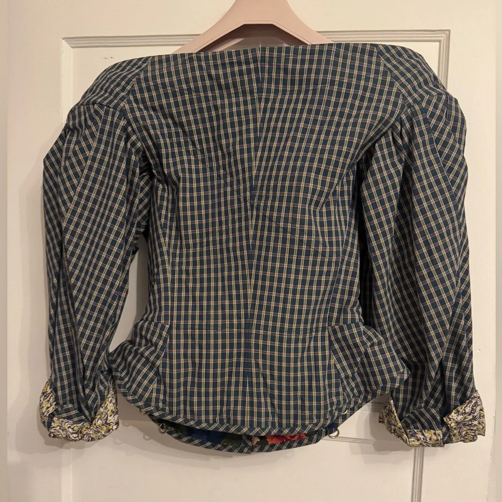 Vivienne Westwood Plaid Corset Blouse - Picture 2 of 12